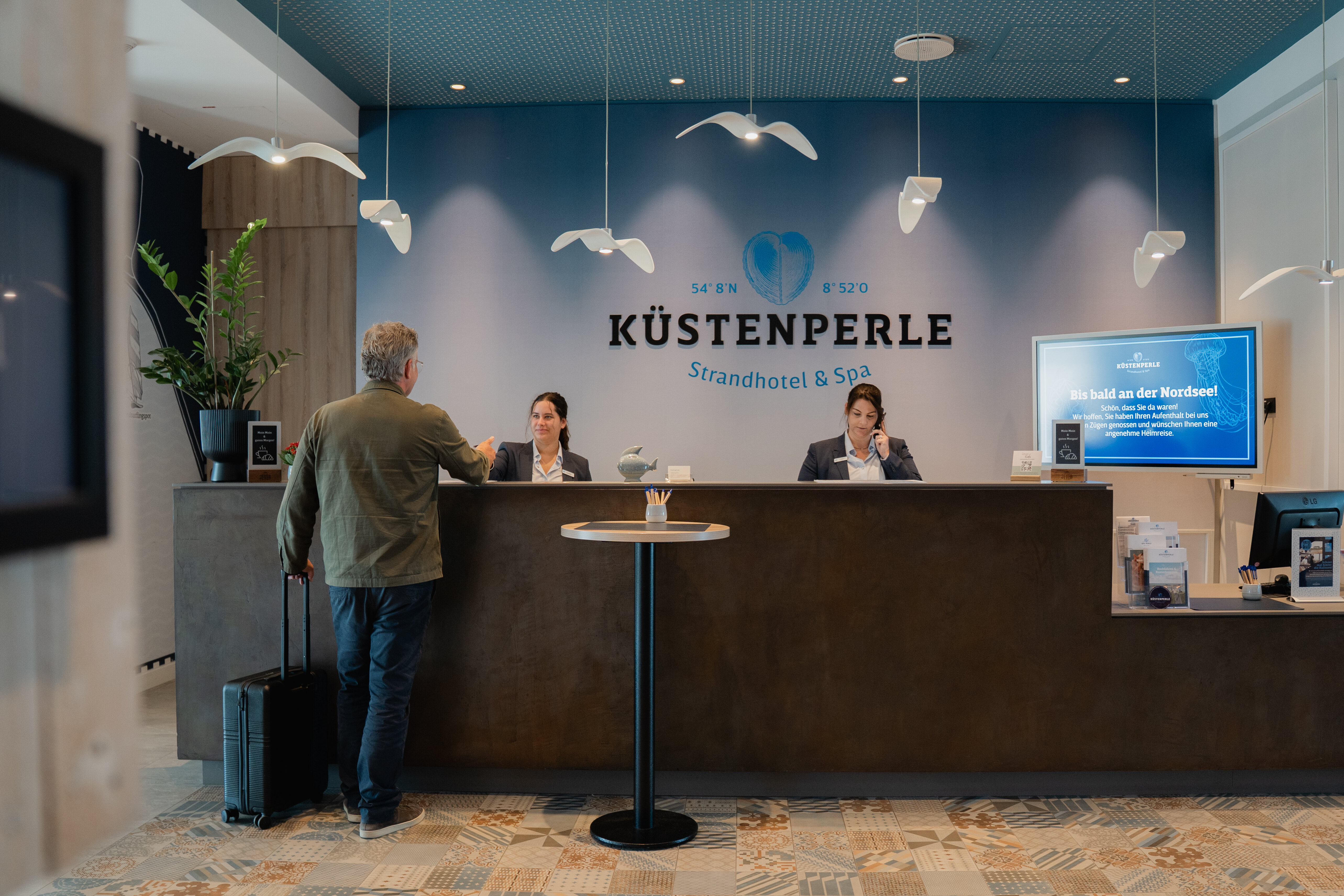 Hotelrezeption Strandhotel Küstenperle, Kunde Online-Marketing Agentur LL-Marketing | © Janine Brugger