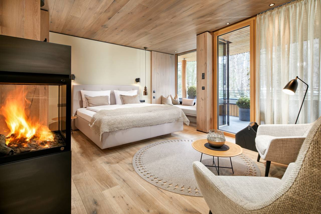 Ein Zimmer des Hotels Waldklause