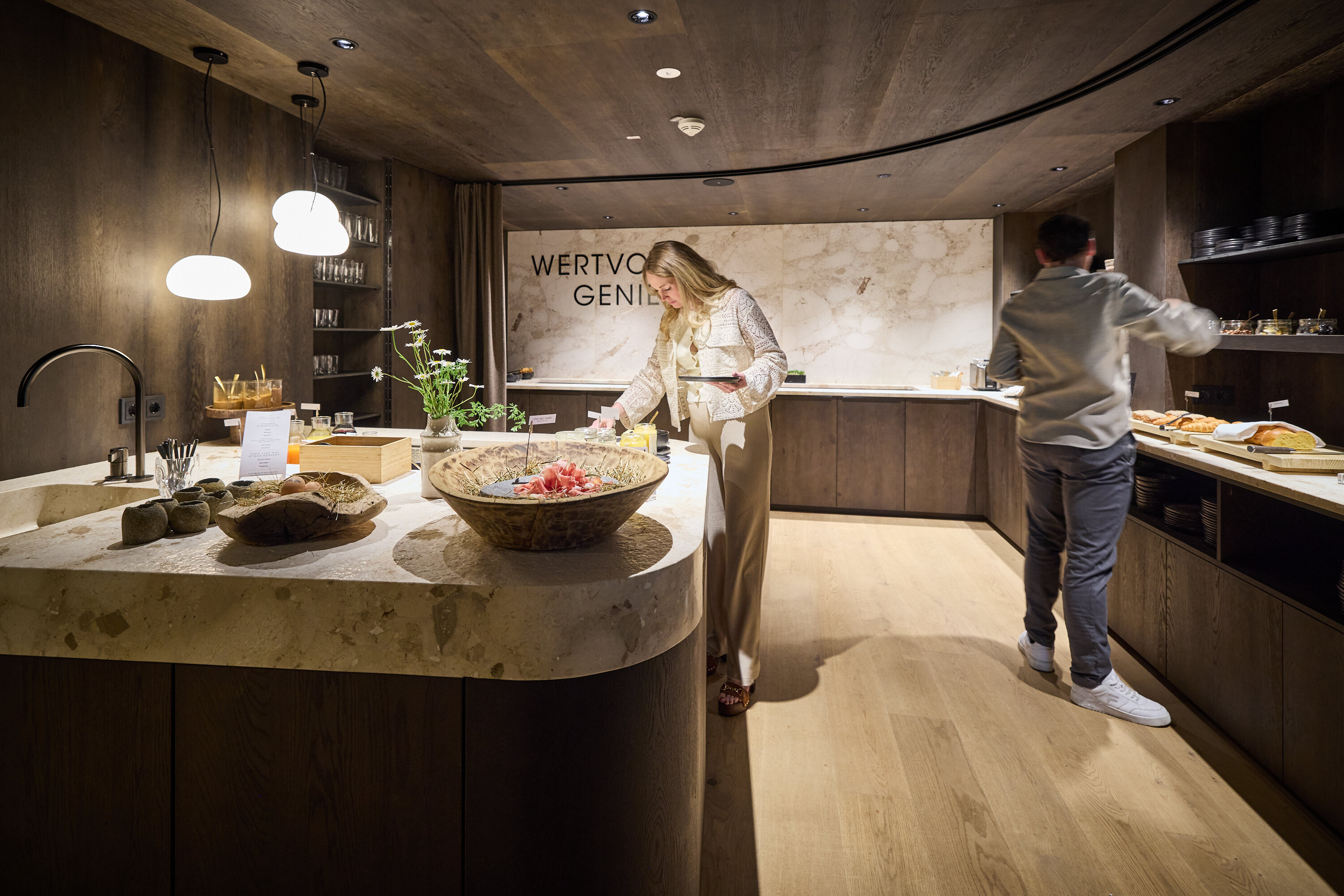 Ein Teil des Buffets des Sonnhofs