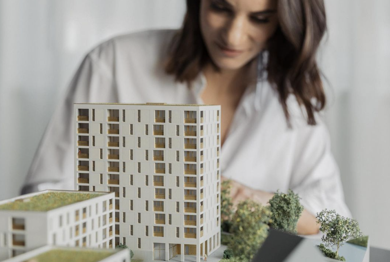Ein Bild mit einem Model eines Hauses 