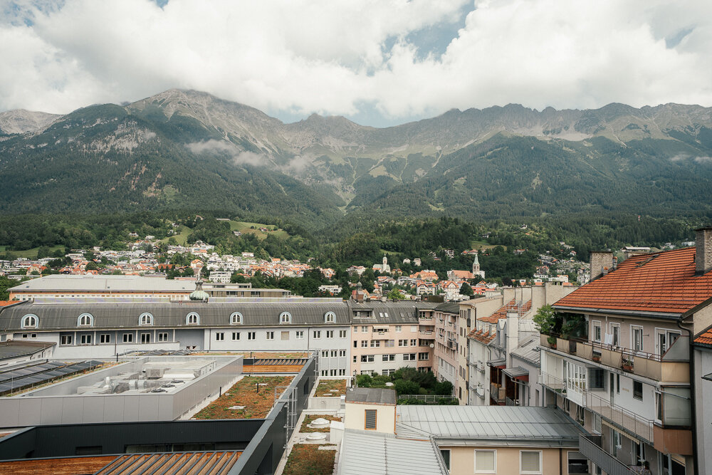 Die Aussicht vom Balkon der Online Marketing Agentur Line Agency